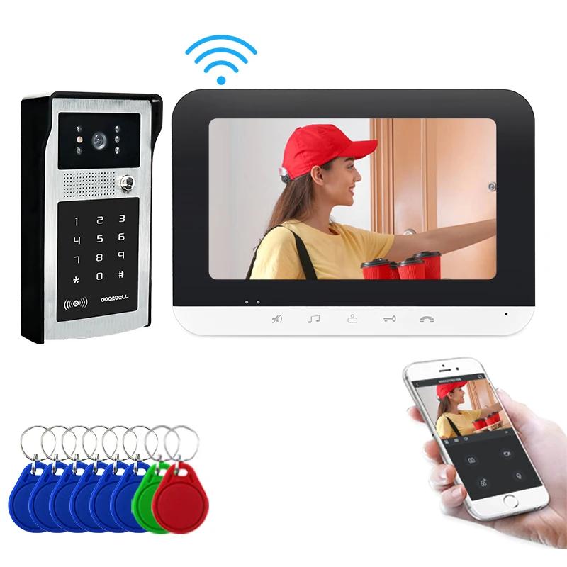 New Item Password ID card access control system wireless video doorbell support APP remote wifi video door phone int